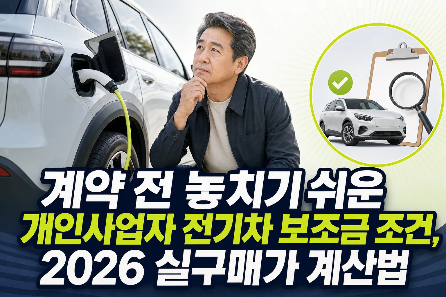 2026 전기차 보조금 대상과 실구매가 확인법