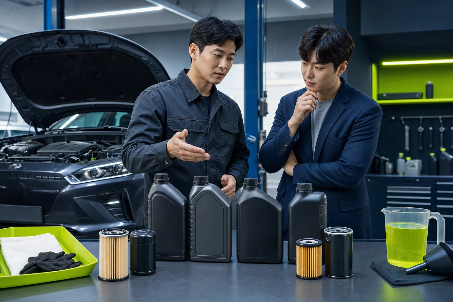 중고차 엔진오일 교환 견적 비교 기준
