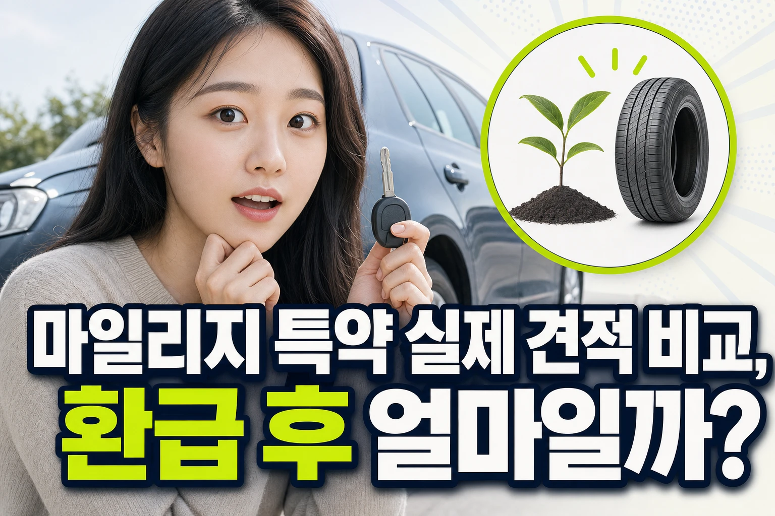 마일리지 특약 실제 견적 비교, 환급 후 얼마일까?