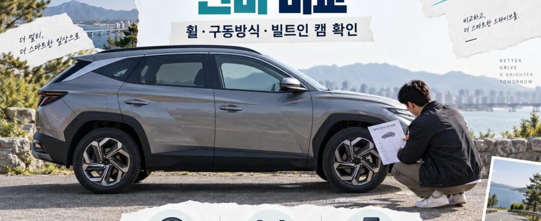 투싼 하이브리드 연비 비교: 17·19인치와 AWD 유류비 계산